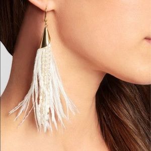 Rosantica Ostrich Feather Earrings